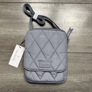 Vera Bradley RFID Mini Hipster Cross Body Frost Gray Ultralight NWT